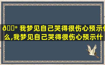💮 我梦见自己哭得很伤心预示什么,我梦见自己哭得很伤心预示什么意思